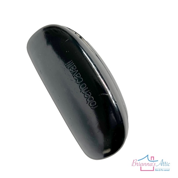 Roberto Cavealli Case Sunglasses Eye Glass Black Leather Hardshell Clamshell - Picture 3 of 7